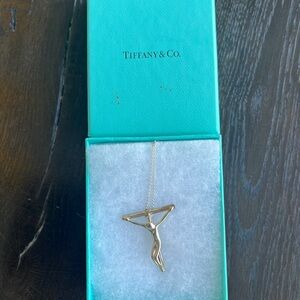 Authentic Tiffany Elsa Peretti Cross necklace